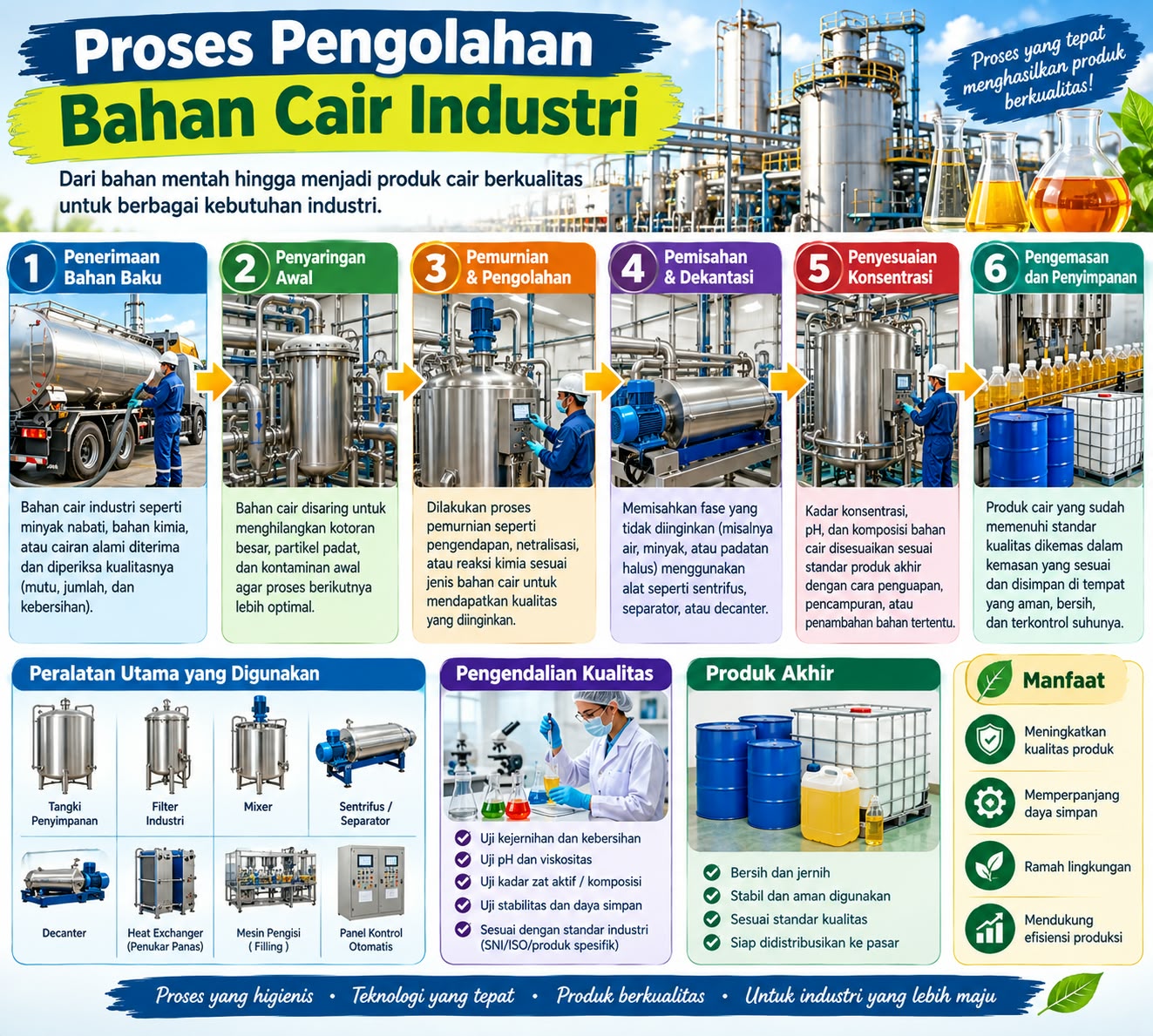 Proses Pengolahan Bahan Cair Industri Pangan